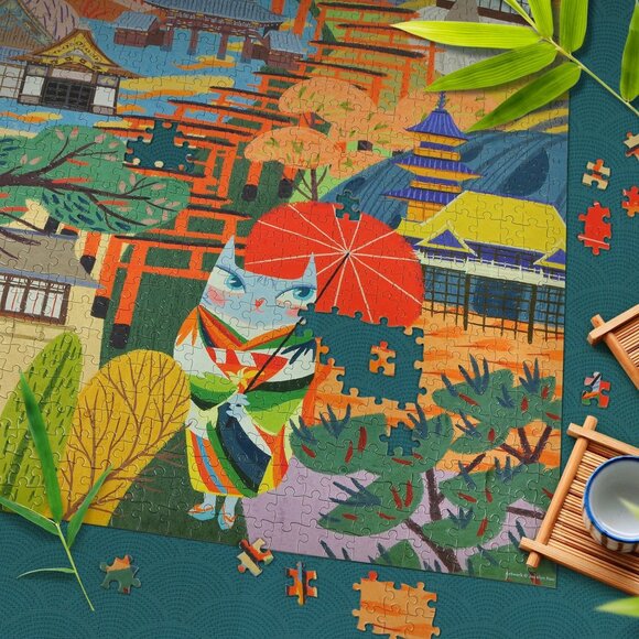 Kyoto 1000 Piece Puzzle by Jocelyn Kao - FRED Puzzle - Picture 3 of 4